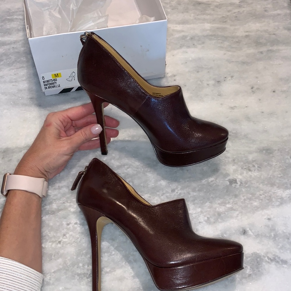 Nine West Leather Feminity Platform, 8